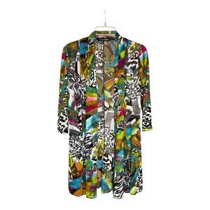 Creation Women’s Multicolor/Animal Patterned Kimono SZ S